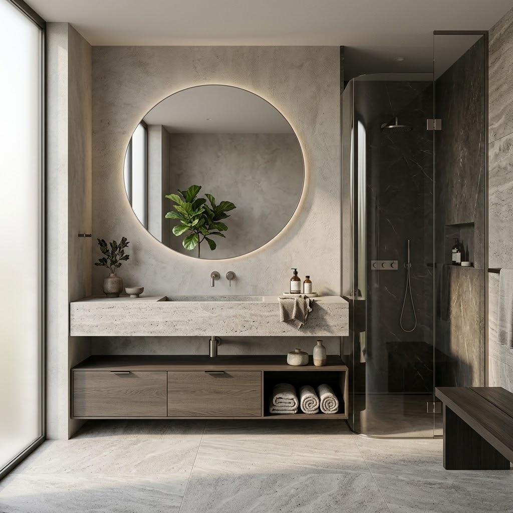 Современная мебель в ванную на заказ